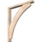 Ekena Millwork Thorton Block Smooth Bracket w/ Offset Brace, Douglas Fir, 3 1/2"W x 28"D x 32"H BKT0402X28X32THR05SDF - alternate 1